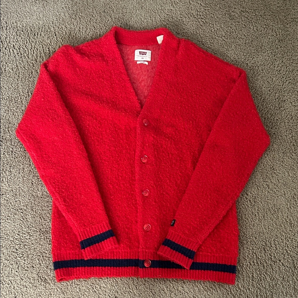 Levi's Red Cardigan Sweater